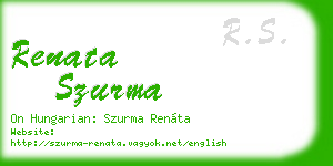 renata szurma business card